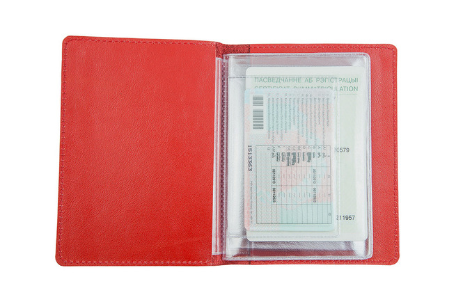 обложка для паспорта из натуральной кожи женская